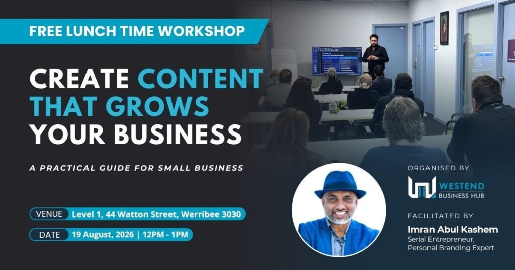 August 19, 2026 workshop Create Content That Grows Your Business