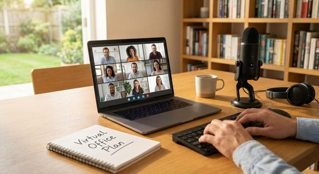 Virtual office for consultants working from home